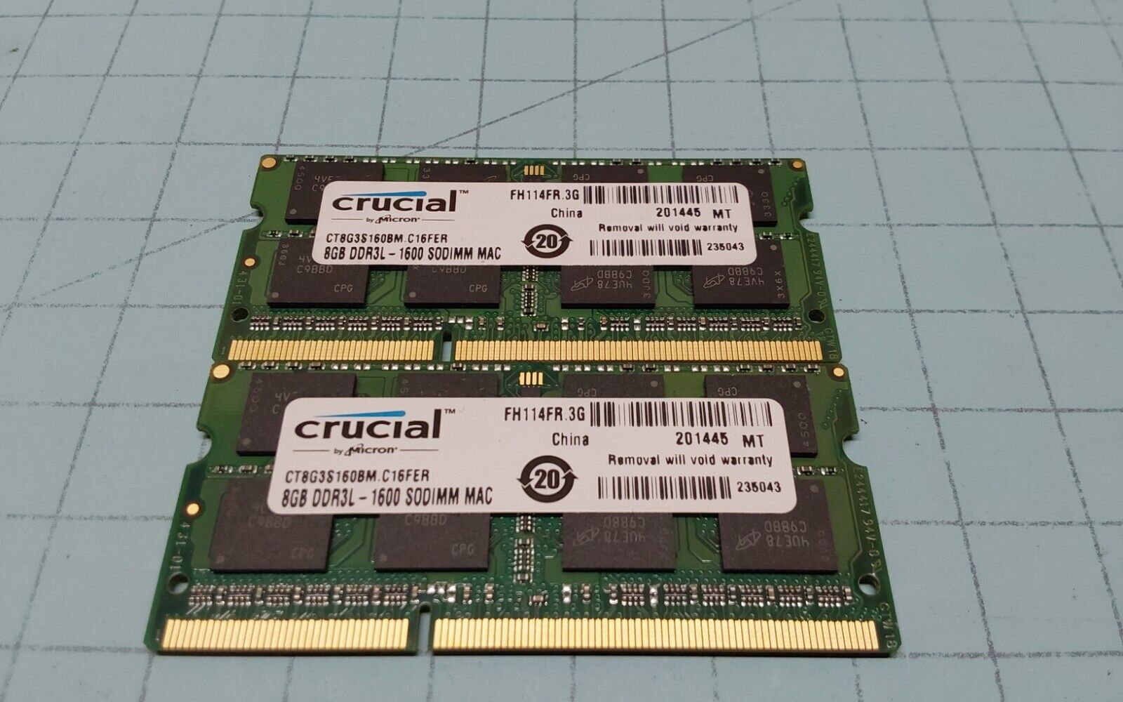 Crucial  16GB (2x8GB) DDR3-1600 SODIMM RAM