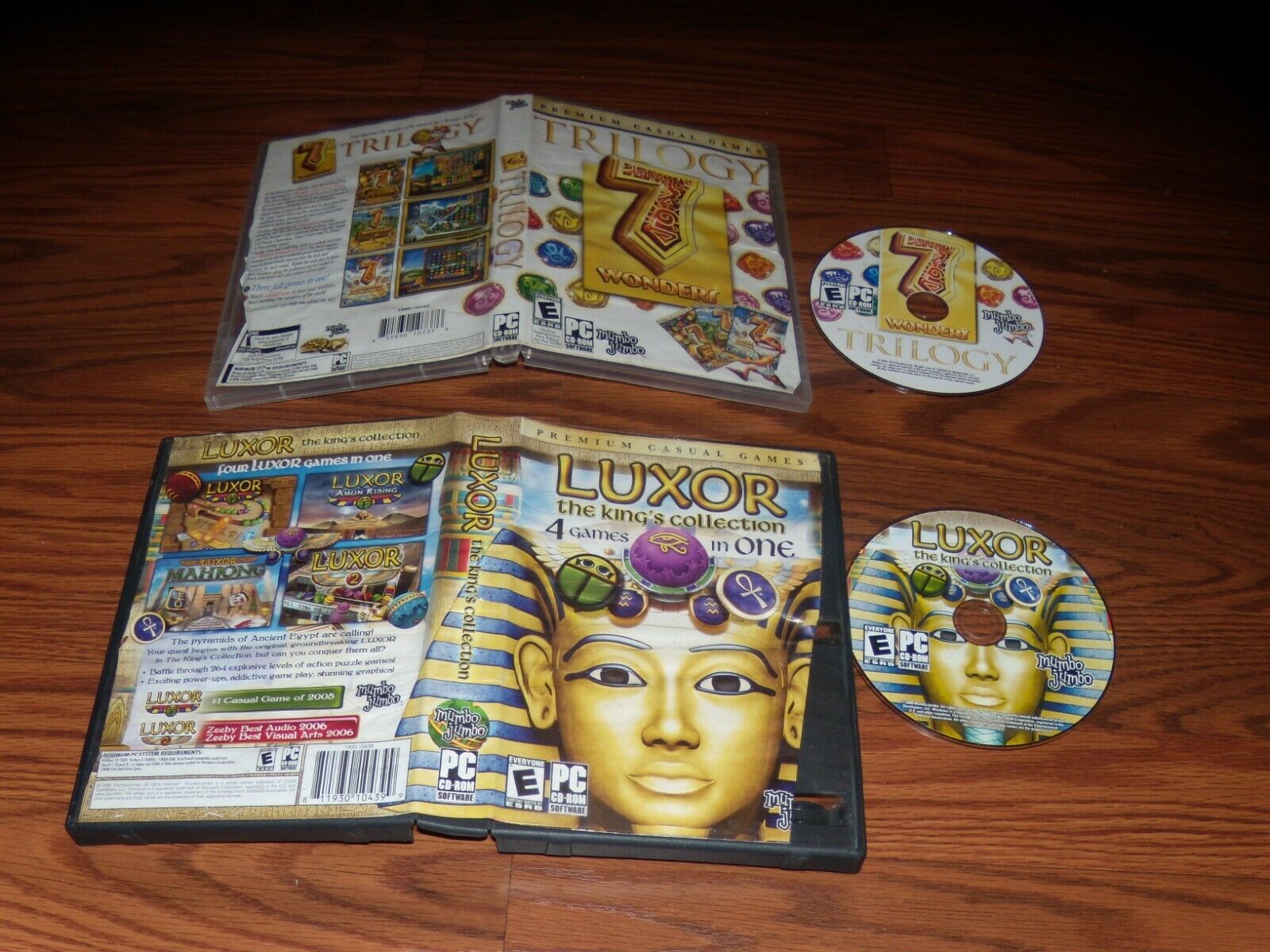2 PC Games: Trilogy 7 Wonders and Luxor The Kings' Collection 4 Games in One