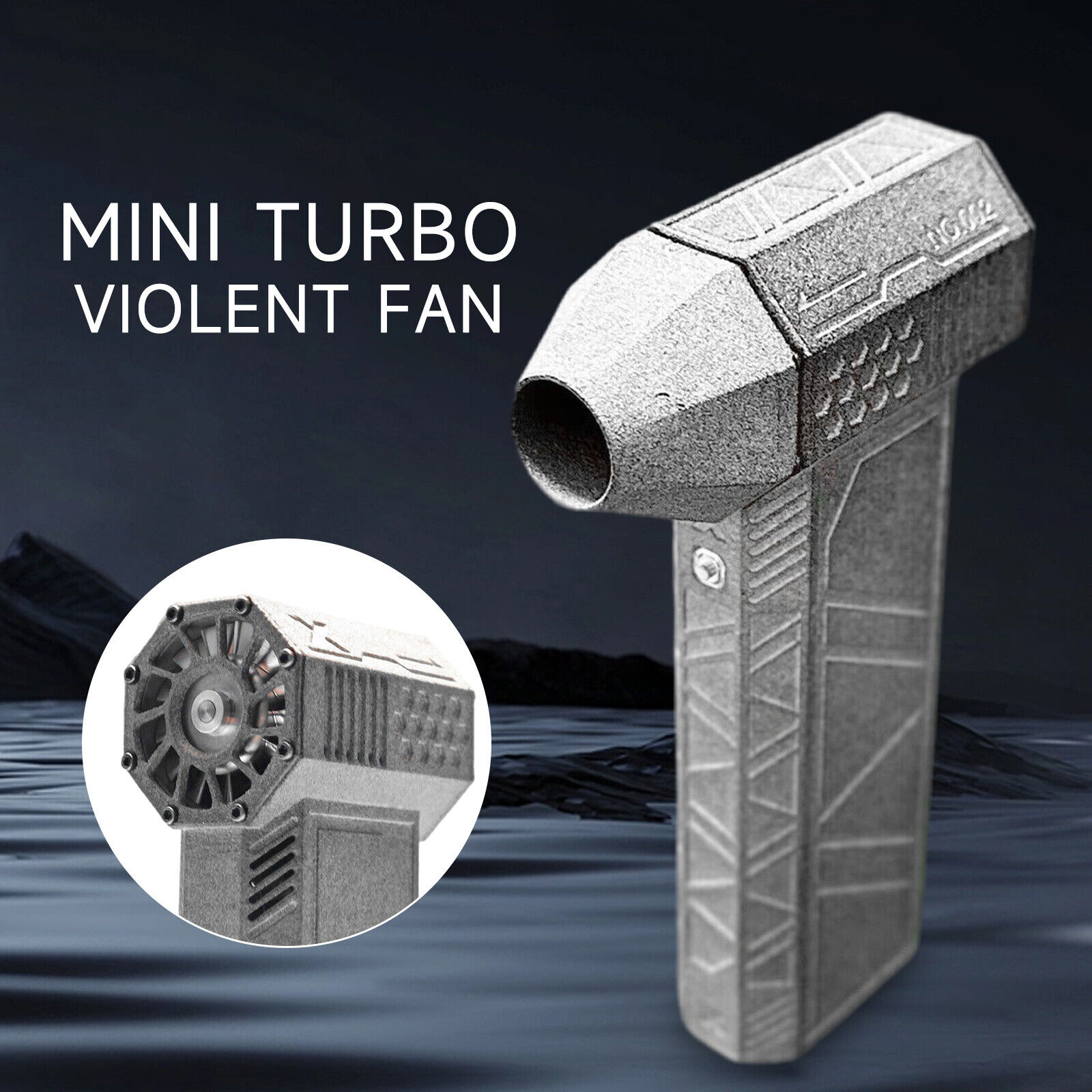 120000RPM Mini Jet Turbo Fan Multi-purpose Turbo Violent Power Fan Rechargeable