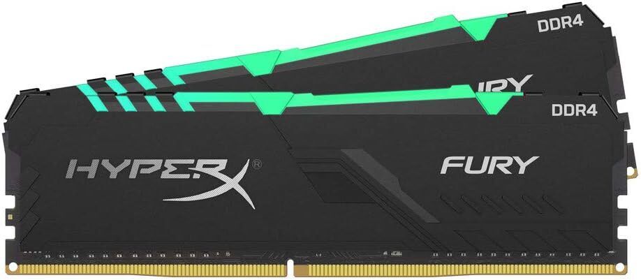 HyperX Fury 32GB 3733MHz DDR4 DIMM (Kit of 2) 2x16GB RGB RAM HX437C19FB3AK2/32