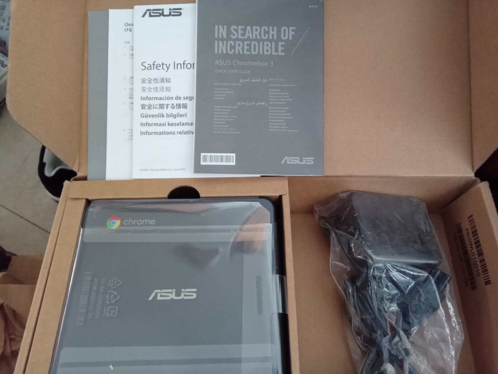 ASUS Chromebox 3 - 7265NGW - Intel Celeron 3865U - 4GB 32GB SSD