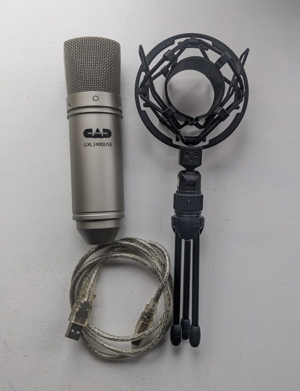 CAD USB Cardioid Condenser Microphone with Shock Mount & Stand GXL2400USB
