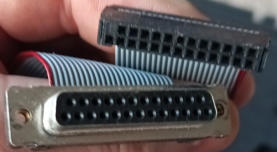 Vintage 25 Pin DB25F Serial Port w/ 8\