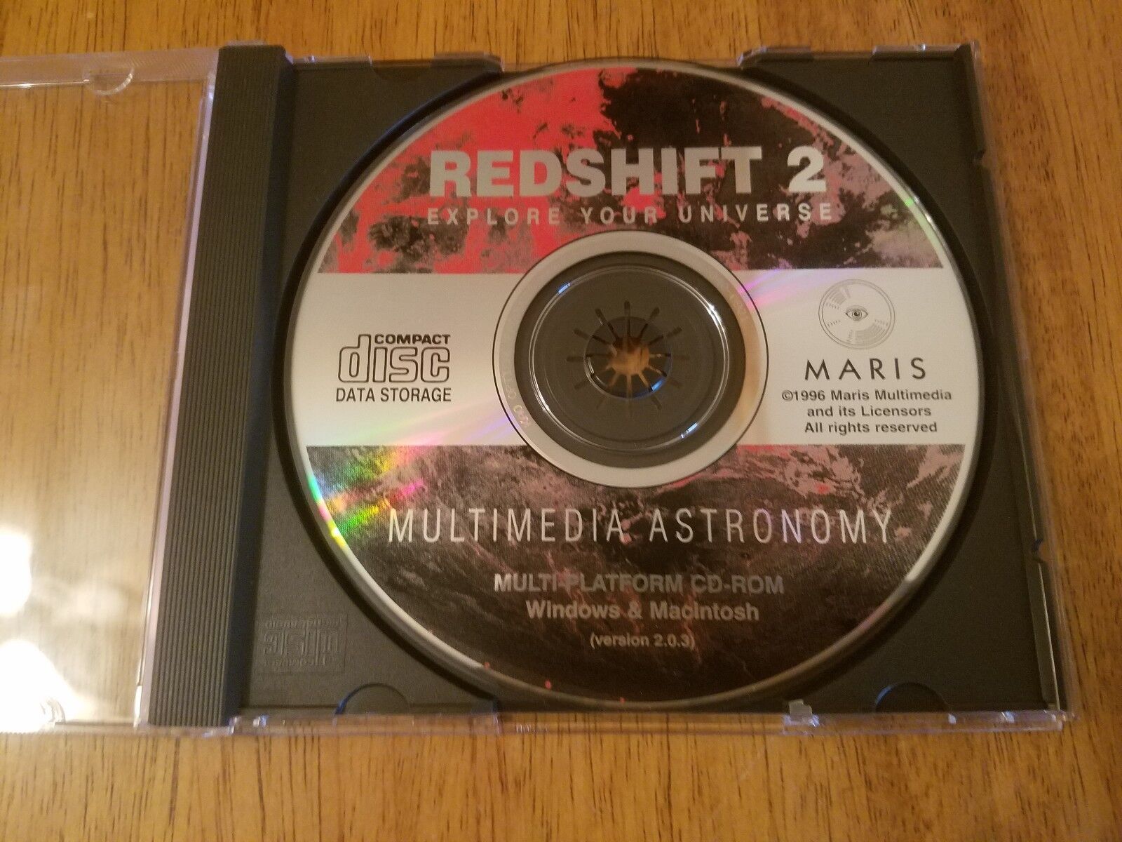 Redshift 2 Explore Your Universe 1996 Computer Software/Pc Video Game