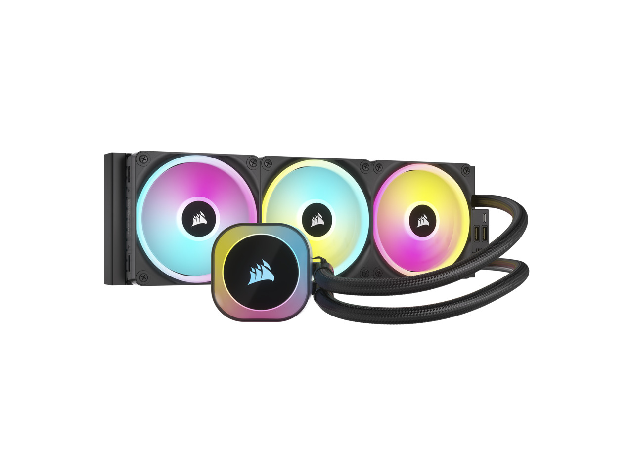 CORSAIR iCUE LINK H150i 360mm AIO Liquid CPU Cooler QX120 RGB Fans