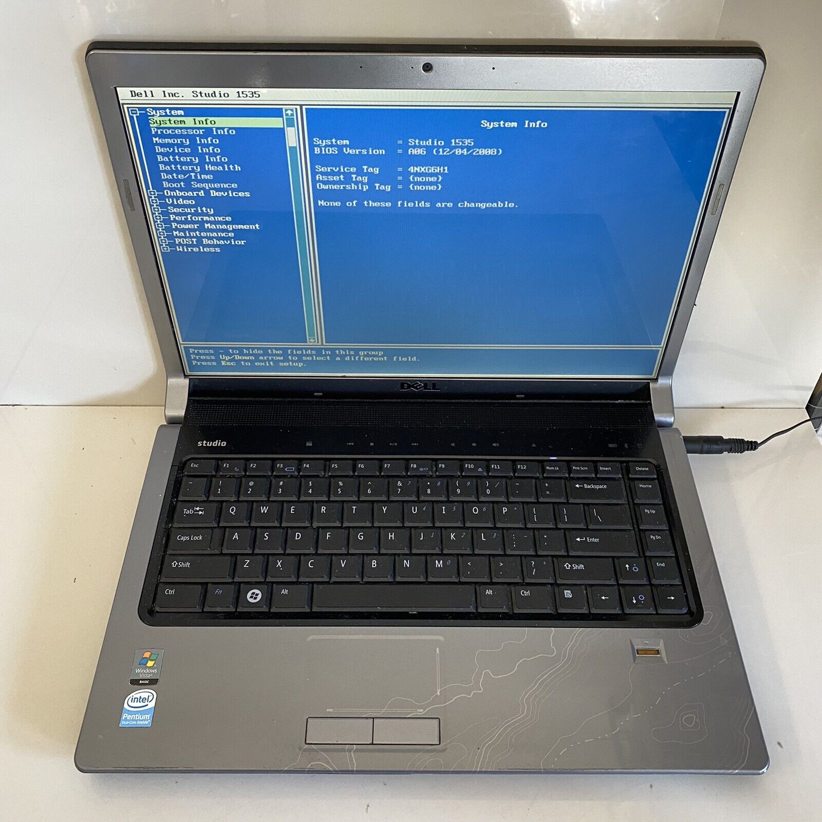 15.4” Dell Studio 1535 Laptop PP33L