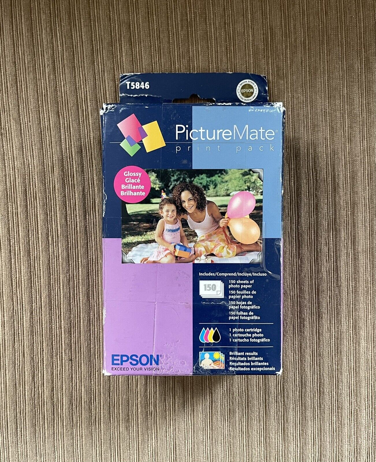 Epson T5846 Picture Mate Print Pack 4x6 150 Sheet Brand New Sealed Exp 12/2012