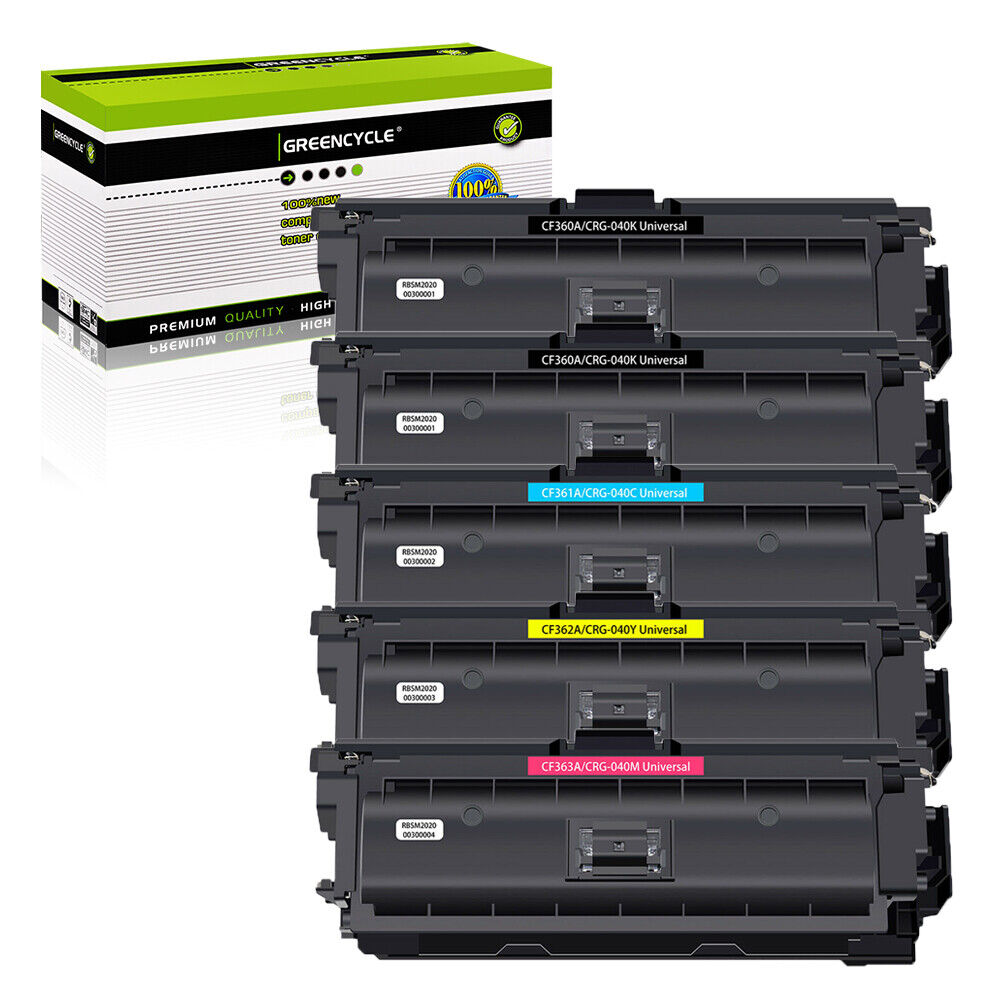 5PK CF360A Color Toner Set Fits for HP 508A Enterprise MFP M577Z M577dn M577f