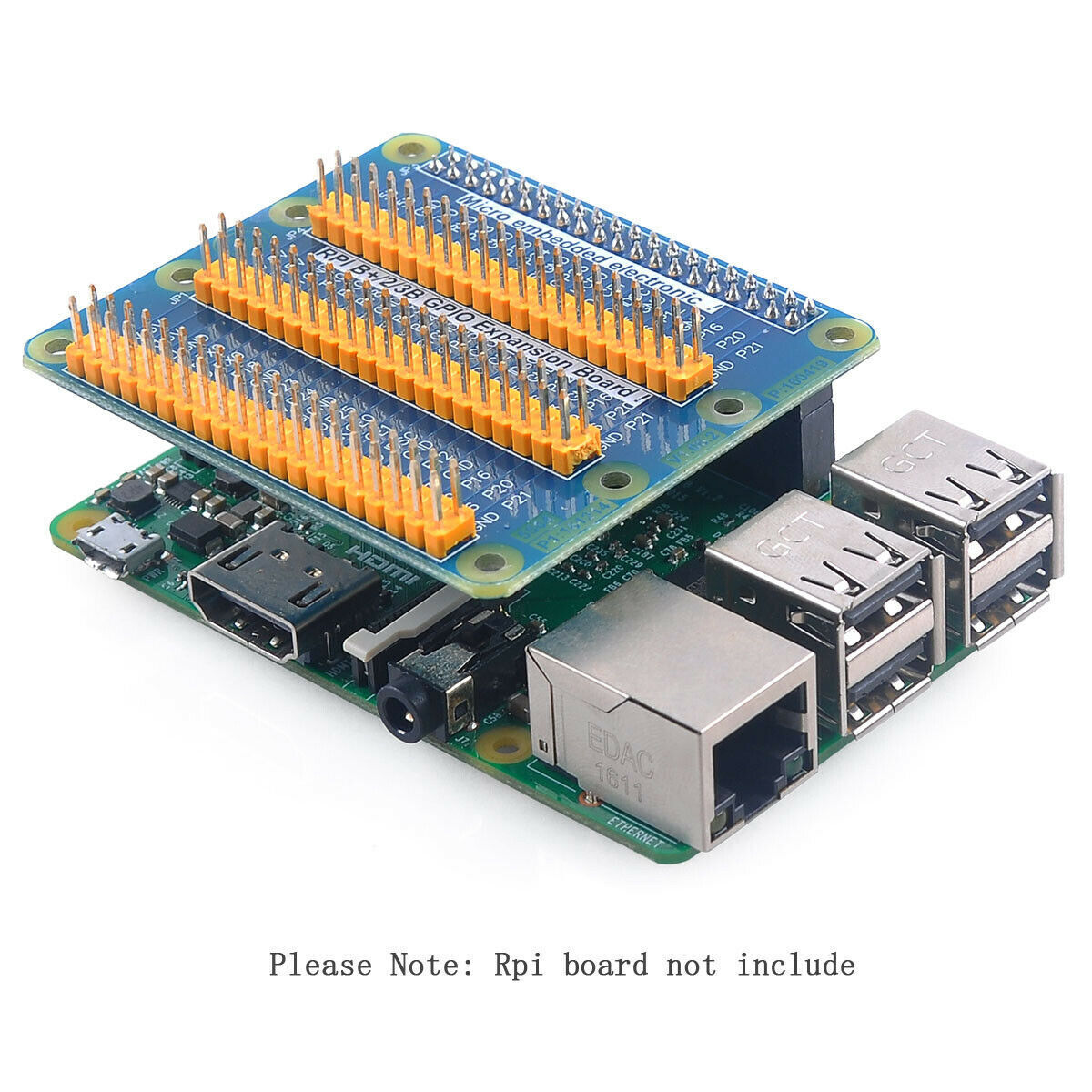 3 Ports RPI B+/2B/3B+/4B GPIO Expansion PCB Board For Raspberry pi 4b Pi 3 Pi2
