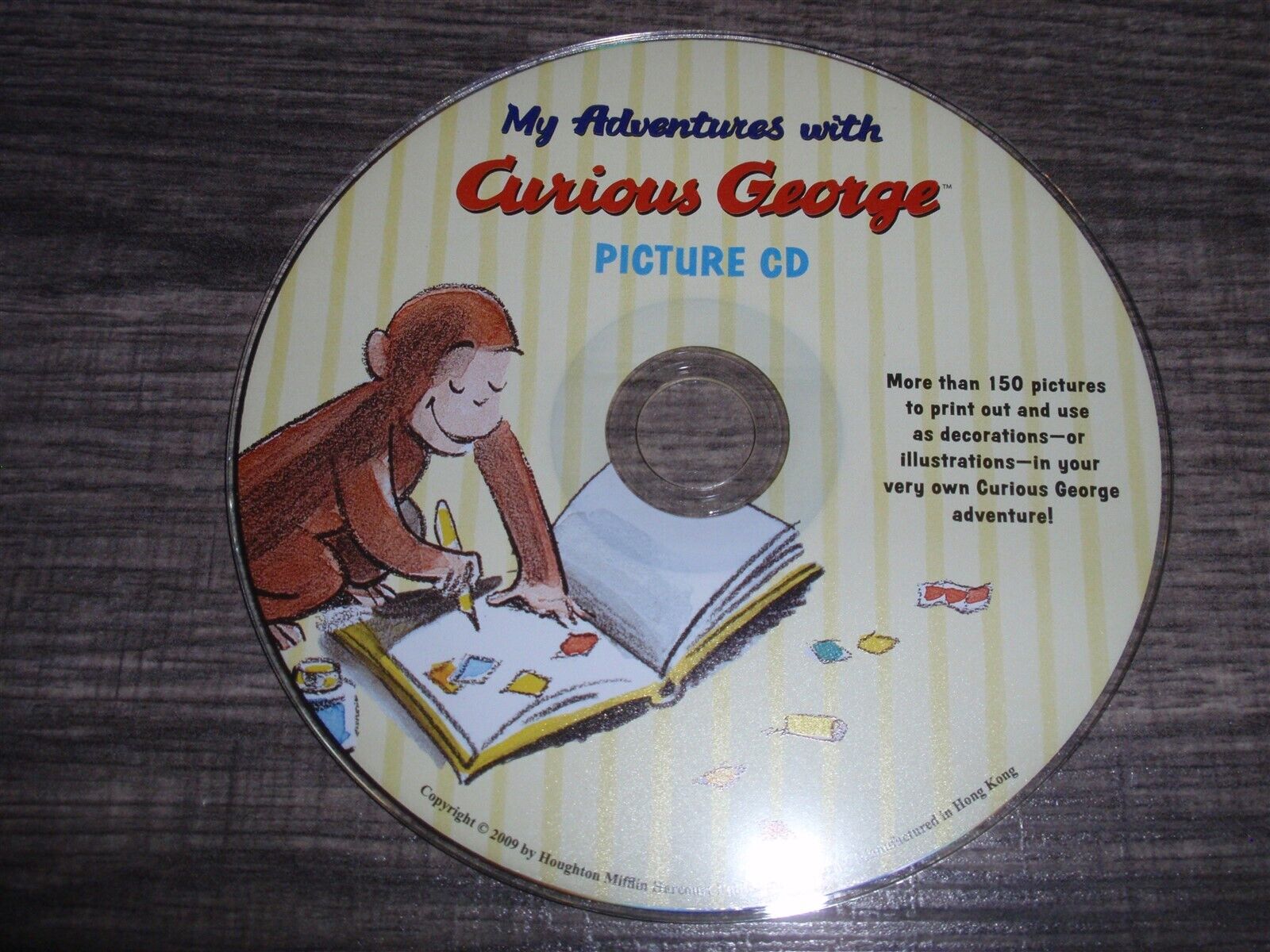 My Adventures With Curious George Picture CD PC/Mac CD-ROM 2009 Windows Clipart 