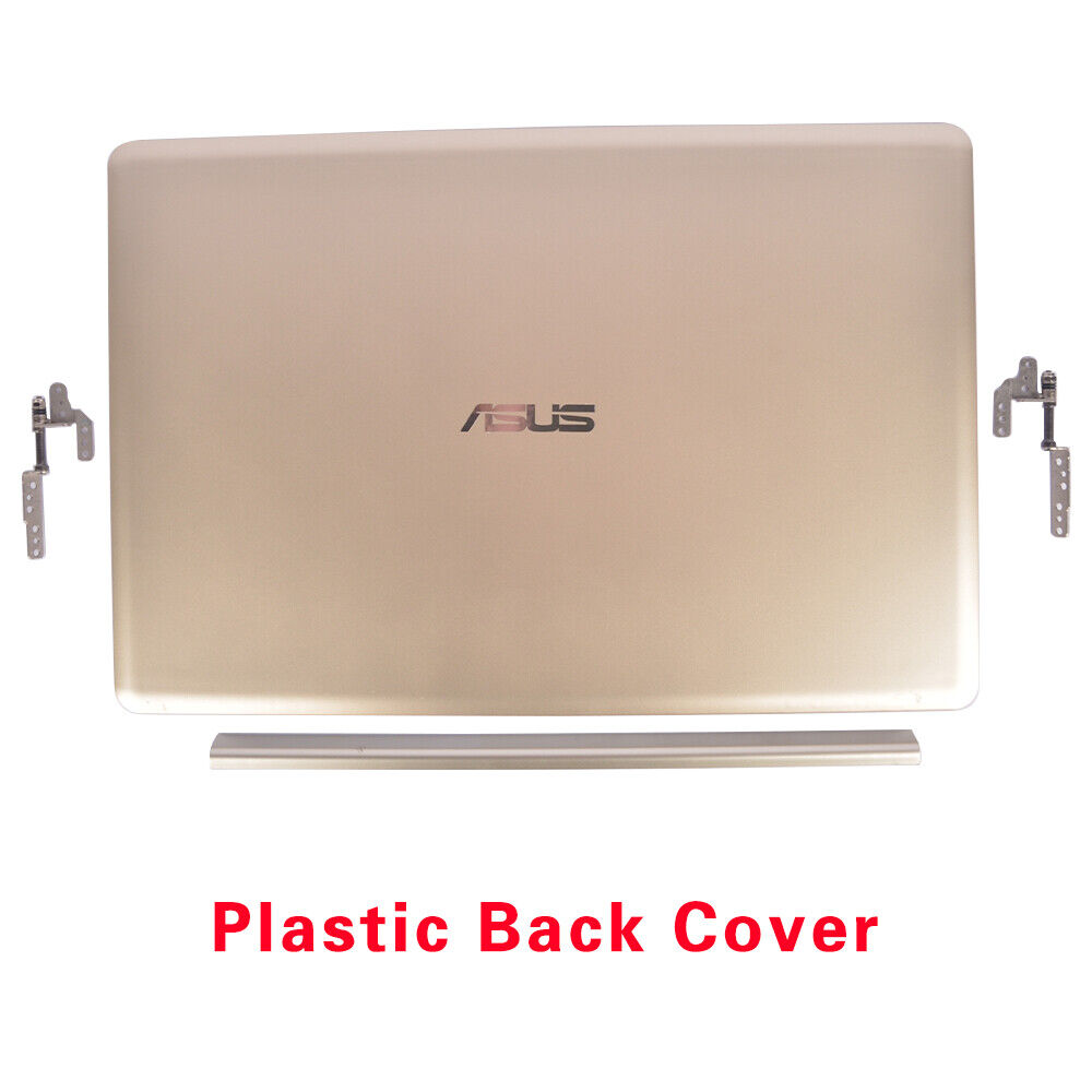 New Gold LCD Back Cover+Hinges+Hinge Cover for Asus VivoBook S510 X510 X510U UA
