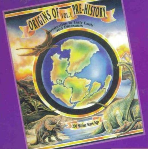 Origins Of Pre-History PC CD introduction to early earth & dinosaurs game