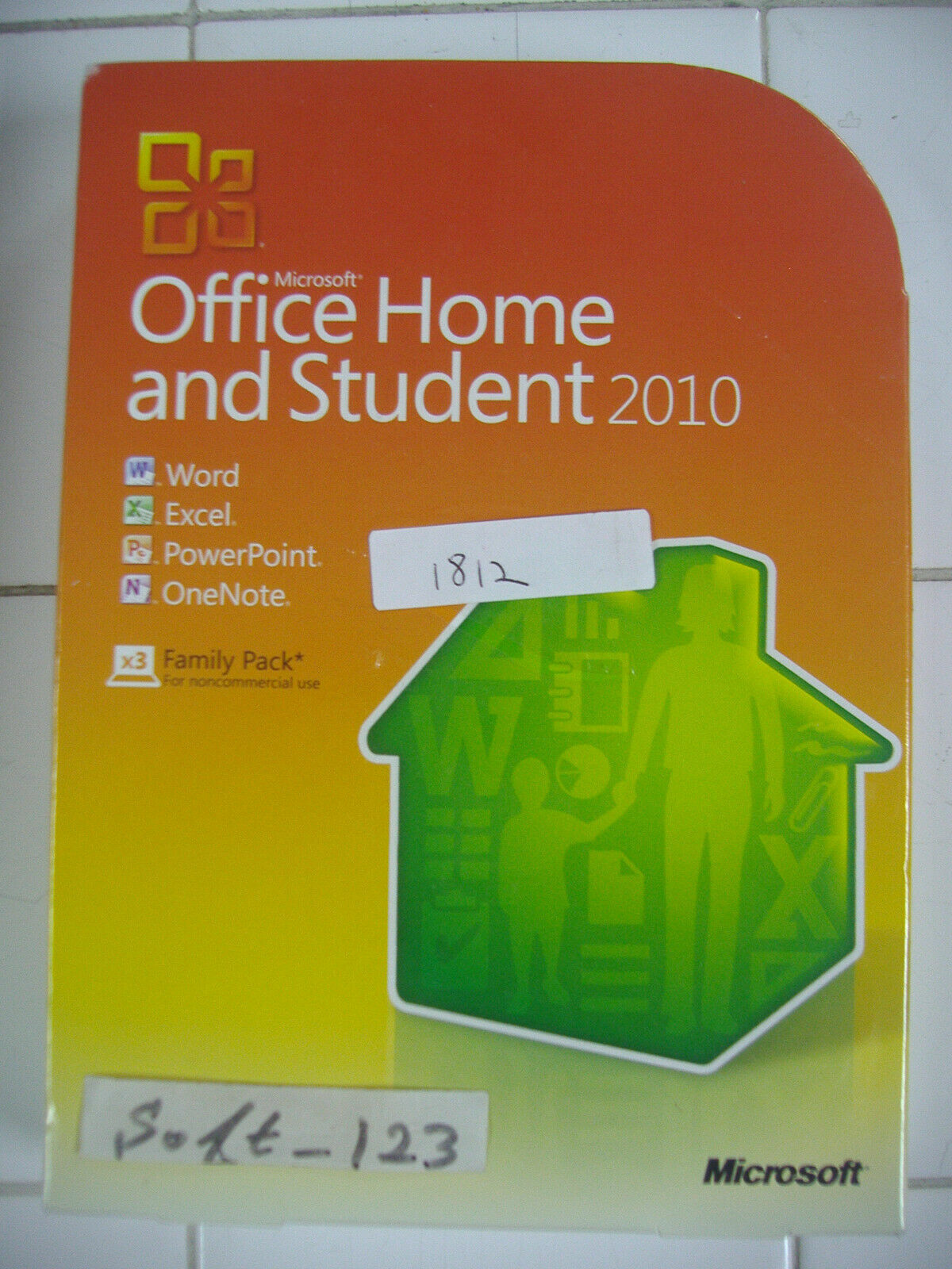 Microsoft MS Office 2010 Home and Student Family Pack For 3PCs =NEW SEALED BOX=
