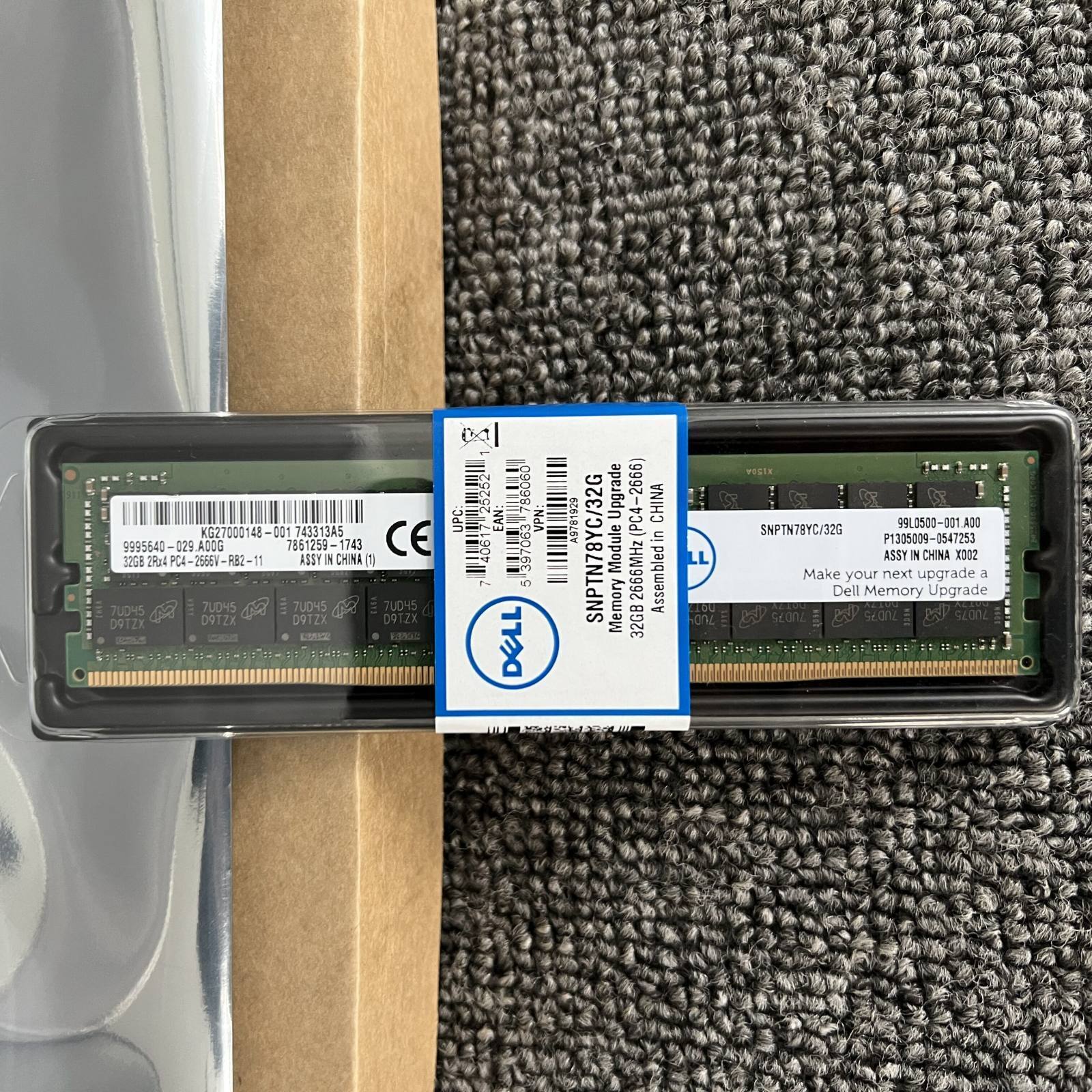 New Dell SNPTN78YC/32G A9781929 32GB DDR4 PC4-2666V ECC RDIMM Server RAM Memory