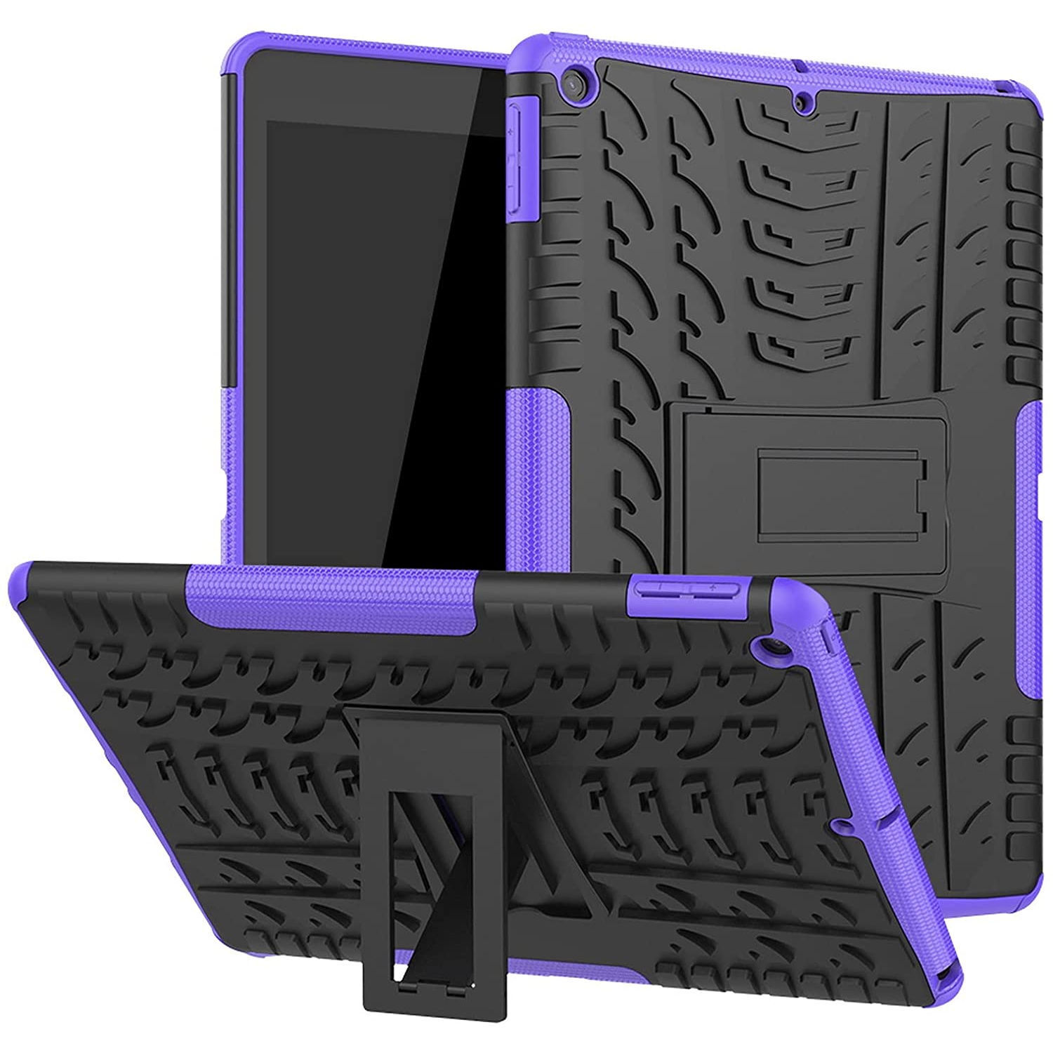 Exoskeleton Hybrid Armor Case with Kickstand for iPad 10.2 inch (9th, 8th & 7th