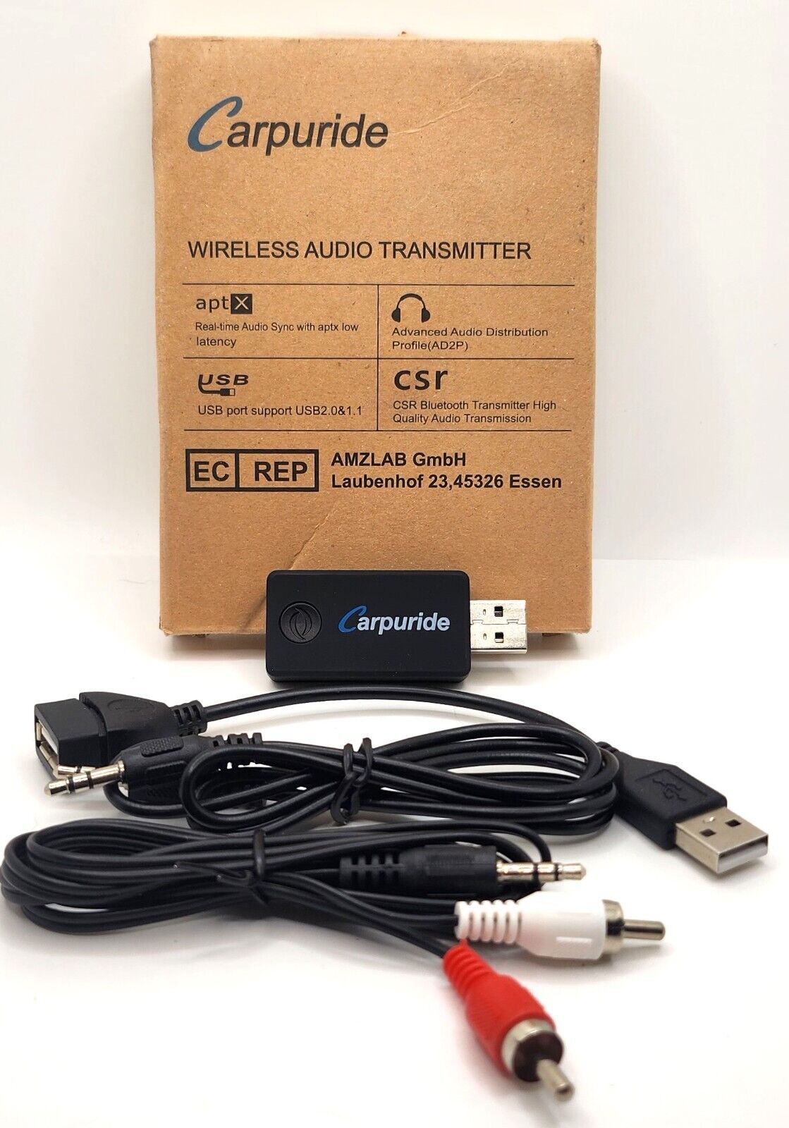 Carpuride Wireless Audio USB Transmitter Bluetooth