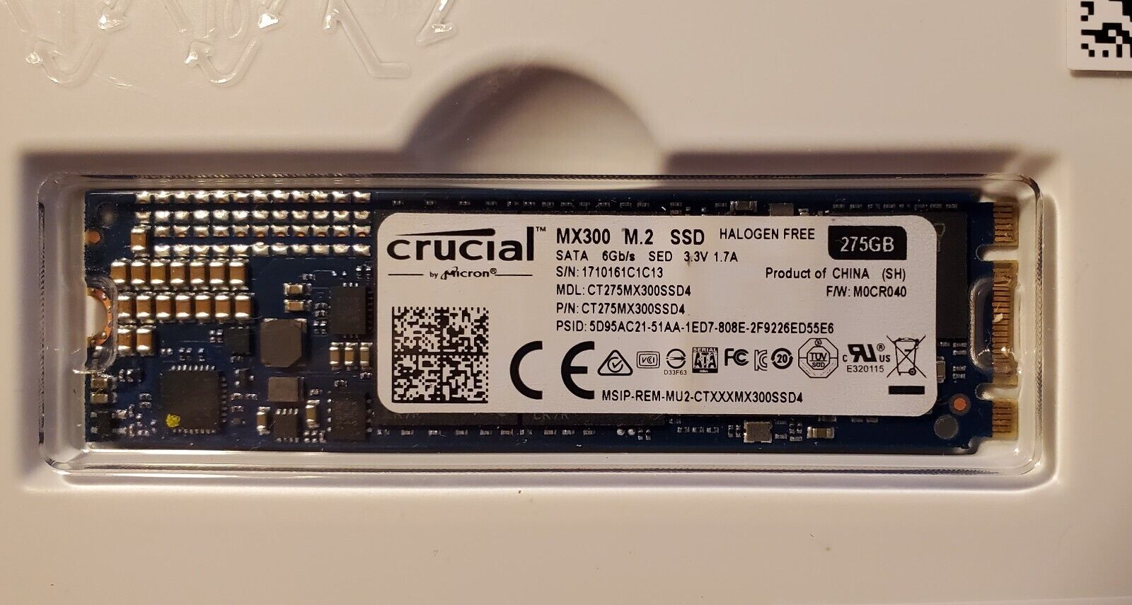Crucial MX300 275 GB, Internal (CT275MX300SSD4) Solid State Drive