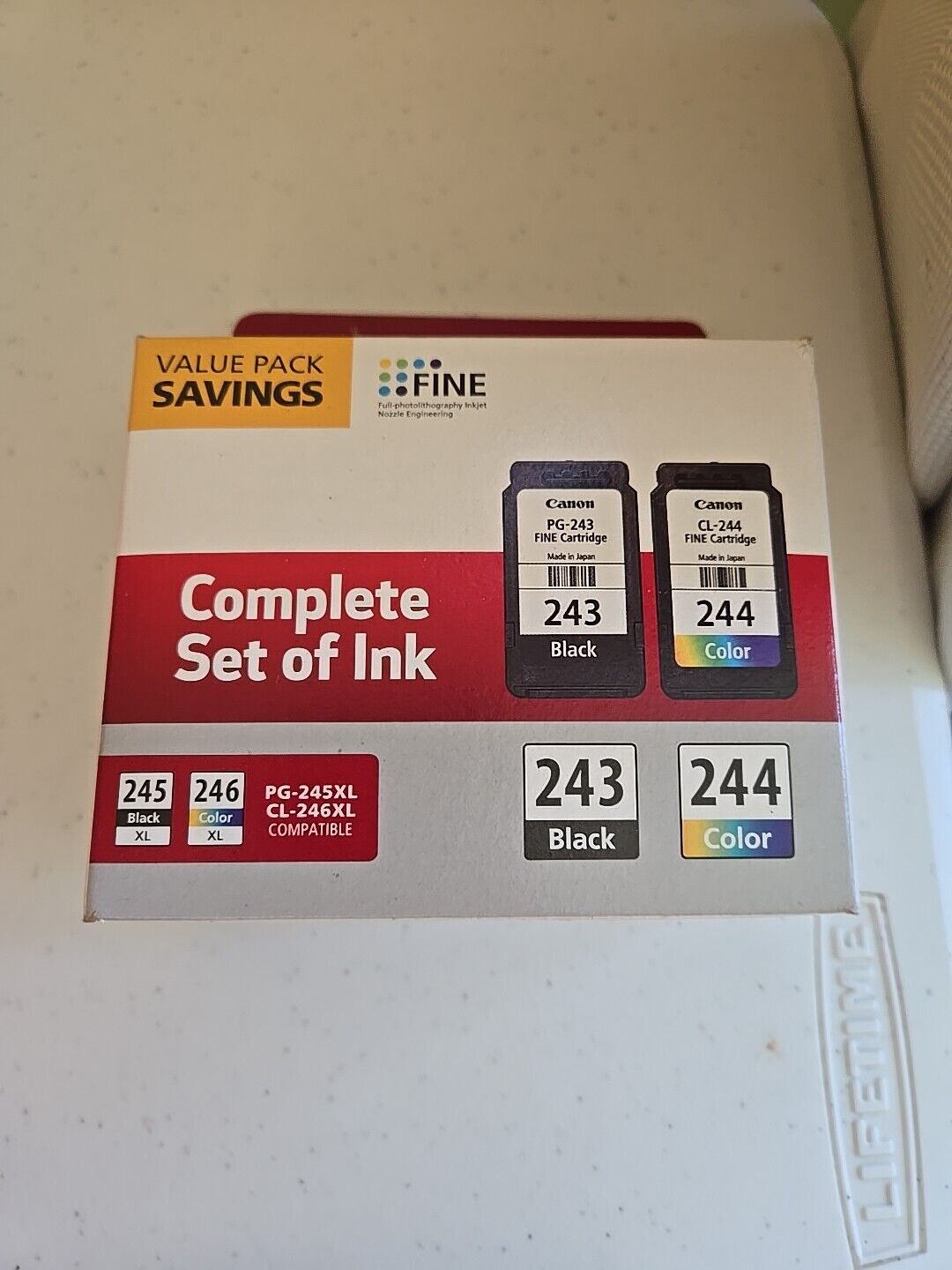 Canon Complete Set of Ink 243 black,  244 color