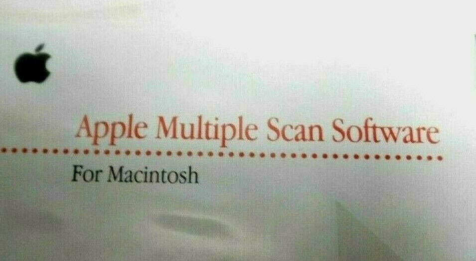 Apple Multiple Scan Software  Vintage Macintosh 3.5\