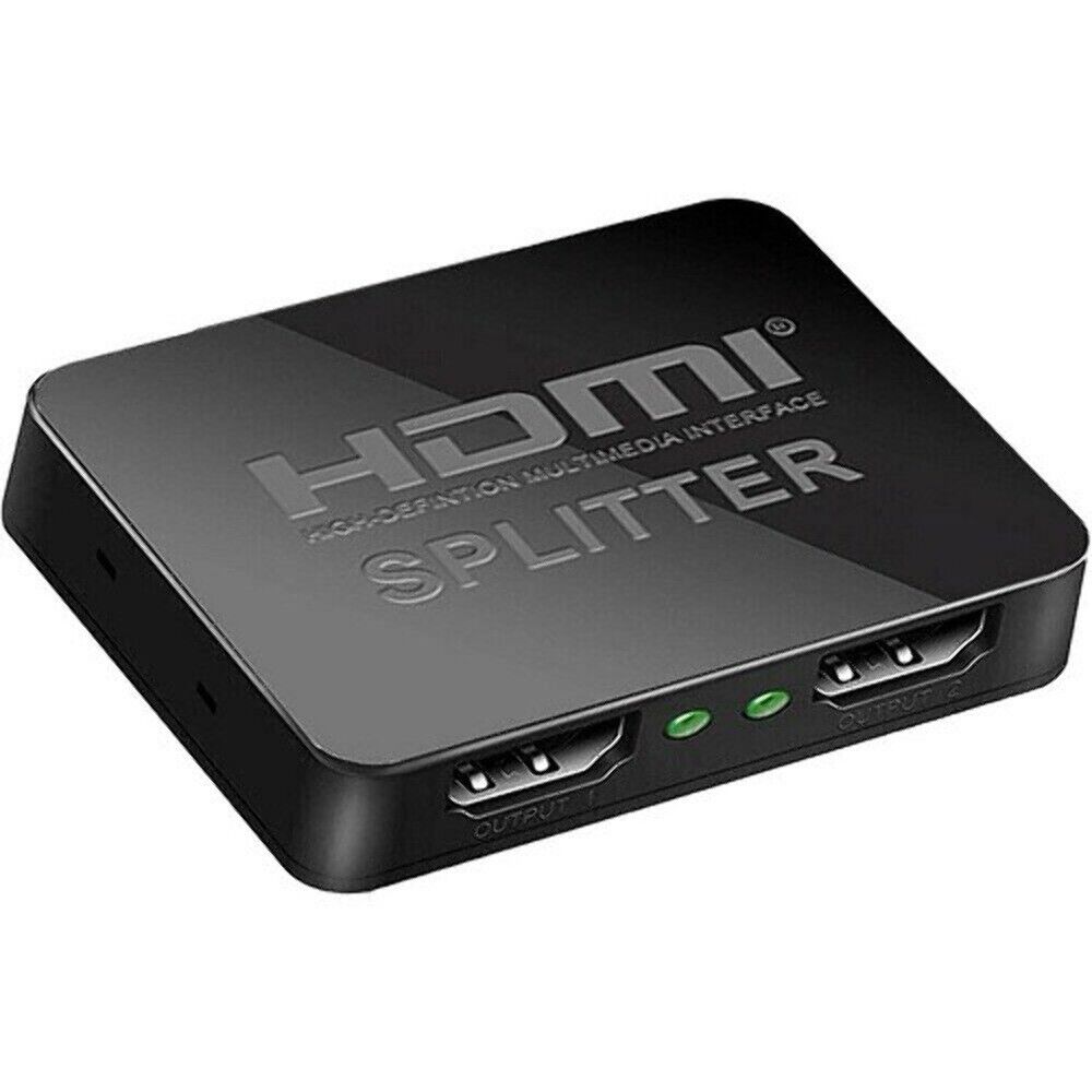 HDMI Splitter 1 In 2 Out 4K, HDMI Splitter 1 To 2 Amplifier For Full HD 1080P 3D