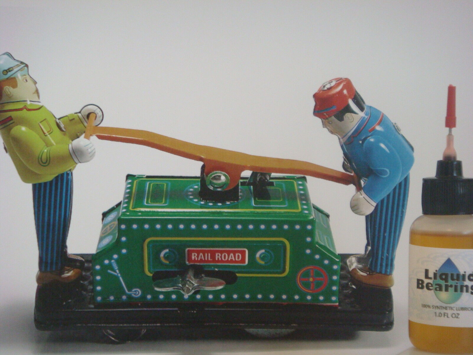 Liquid Bearings, TOP 100%-synthetic oil for Pre-1970 wind-up toys, READ THIS