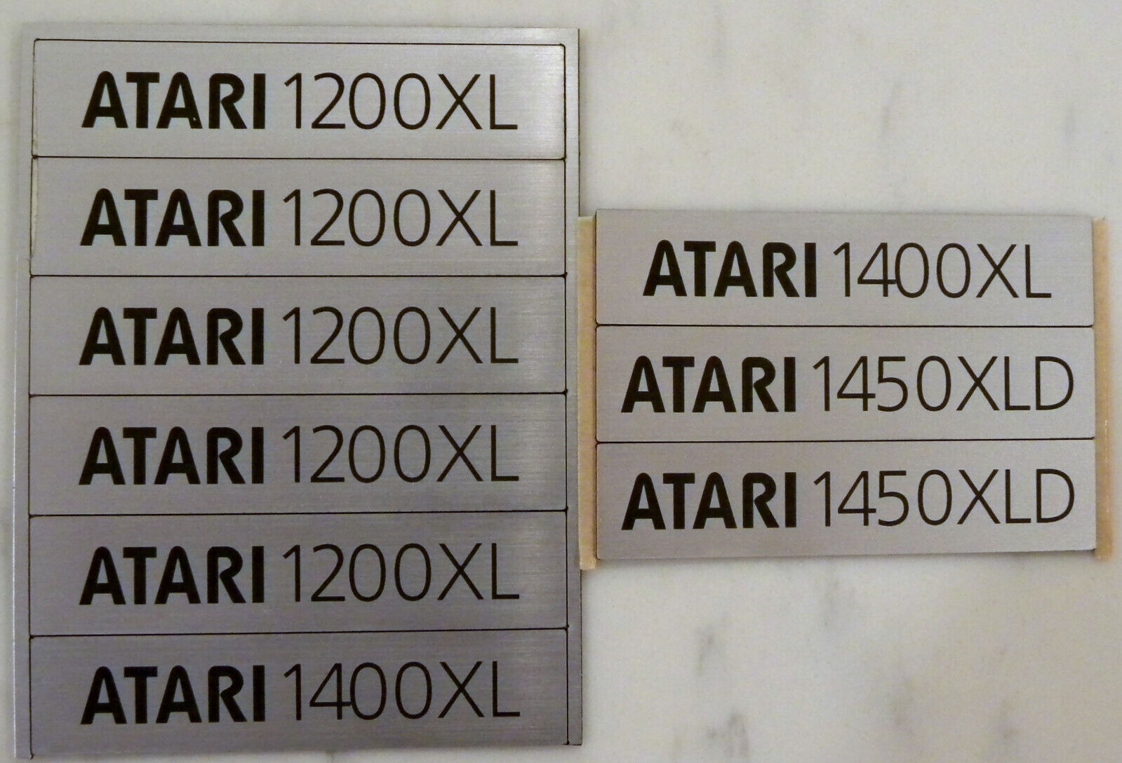 ATARI 1200XL Case Badges 400/800/815/830/822/800XL/600XL/800XE/xf551/1050/1090