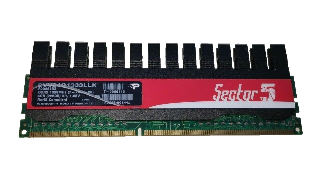 Patriot G Series Sector 5 PVV34G1333LLK  2GB PC3-10600 DDR3-1333MHz PC DIMM RAM 