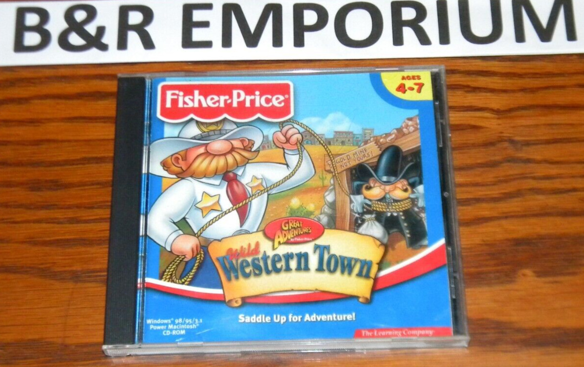 Fisher-Price Great Adventures: Wild Western Town - (1997) - Used CD-ROM