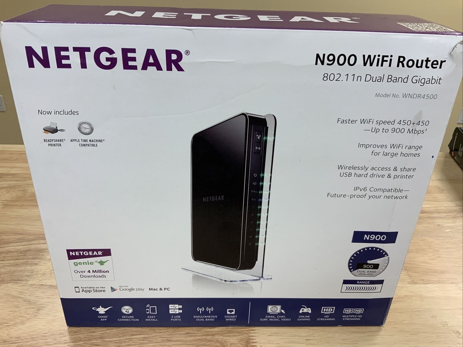 NETGEAR N900 Wireless Dual Band Gigabit Router - WNDR4500v2