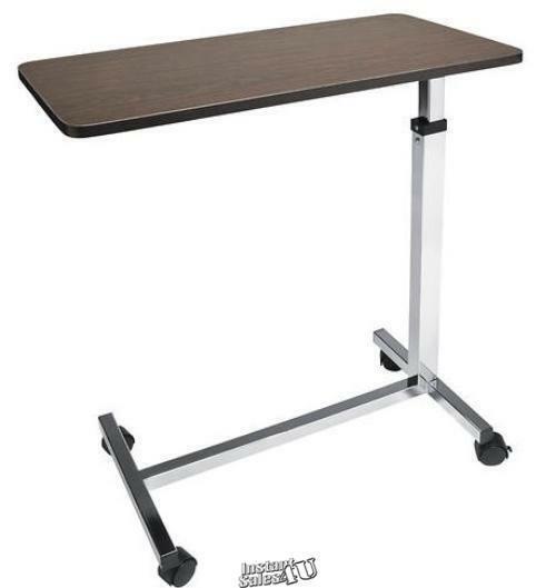 Lumex Overbed Table for Dining, Reading, Writing, Using Laptop Food Cart TV Tray