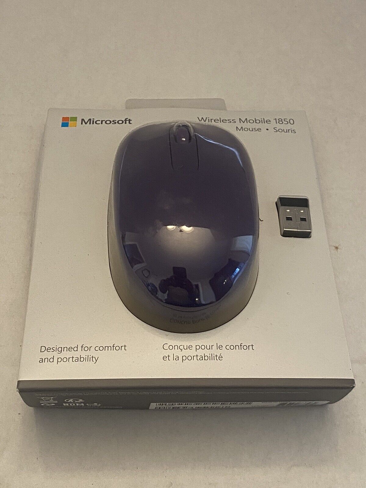 Microsoft Wireless Mobile Mouse 1850 (Purple) - Brand New
