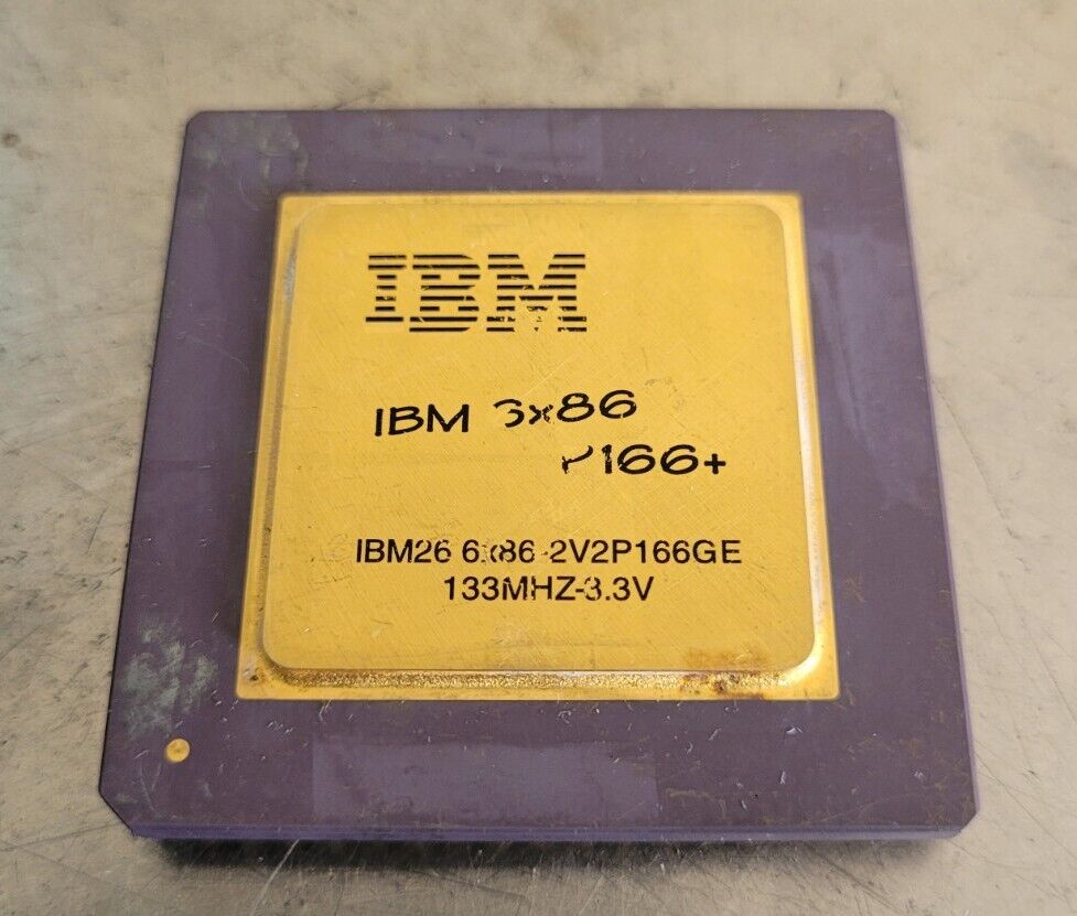 IBM 6x86 P166+ Rare Vintage COLLECTIBLE CPU