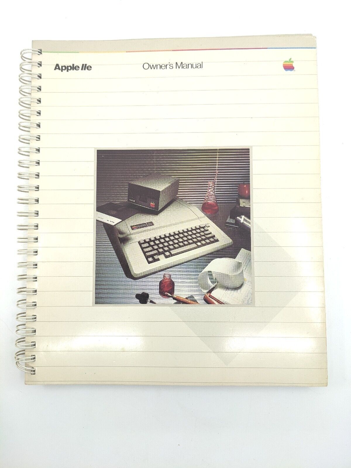 Vintage Original Apple IIe Computer Owners Manual, Very Nice, Clean. Complete