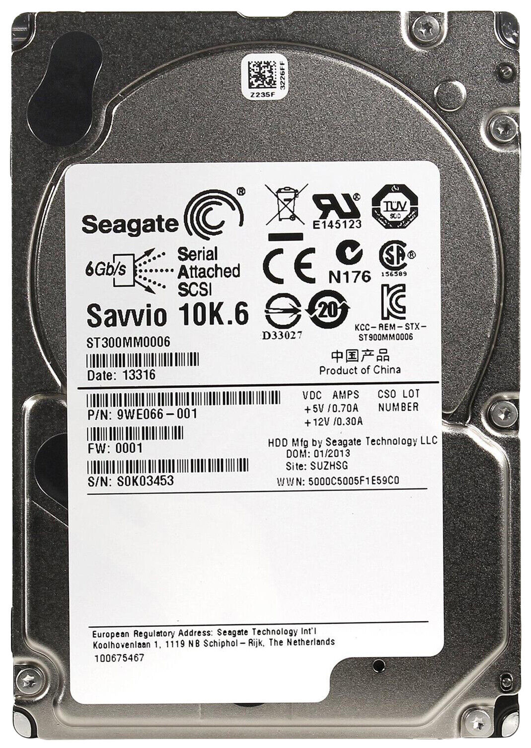 Seagate ST300MM0006 300 GB SAS 2 2.5 in Enterprise Hard Drive