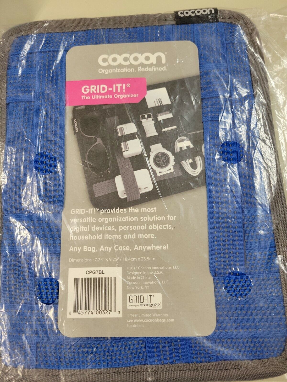 Cocoon Grid-It Ultimate Organizer NEW In Royal Blue