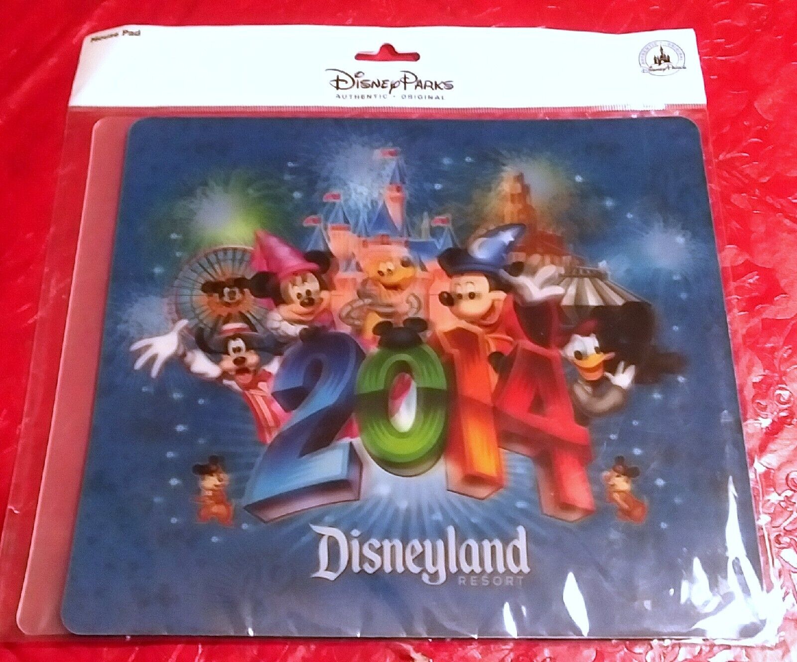 NEW - DISNEY PARKS  COMPUTER MOUSE 3D PAD 2014 DISNEYLAND RESORT - MADE IN USA