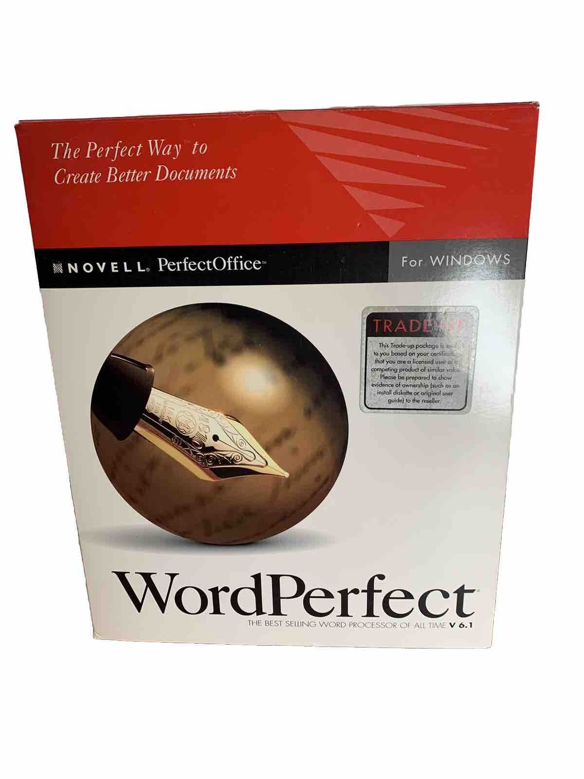 1994 Word Perfect 🖋️ for WINDOWS V6.1 Vintage