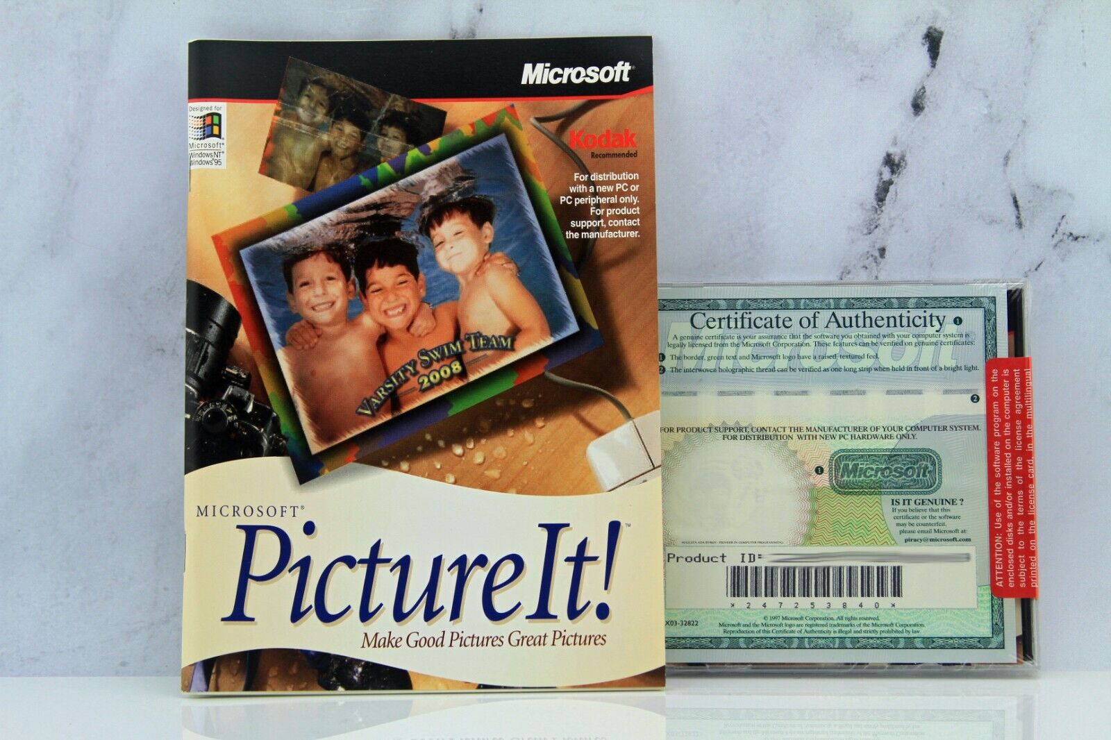 Microsoft Picture It 2.0 CD BRAND NEW SEALED Plus Booklet Windows 95 NT