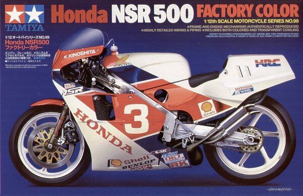 Tamiya 14099 1/12 Scale Motorcycle Model Kit Honda NSR500 Factory Color