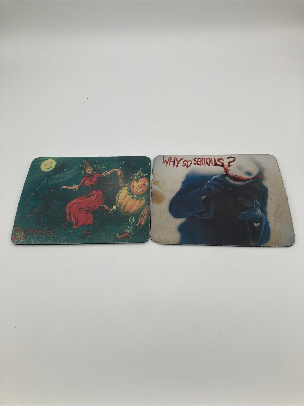 Vintage Halloween Mouse Pad & Why So Serious Mouse Pad Rare