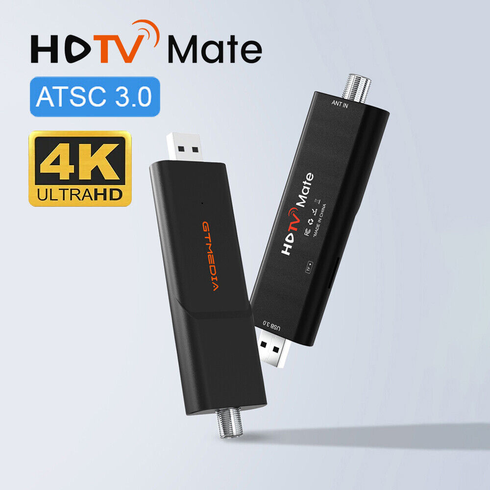 HDTV 4K ATSC 3.0 TV Tuner DVR For OTT Android Fire Smart TV Box OTA Signal Meter
