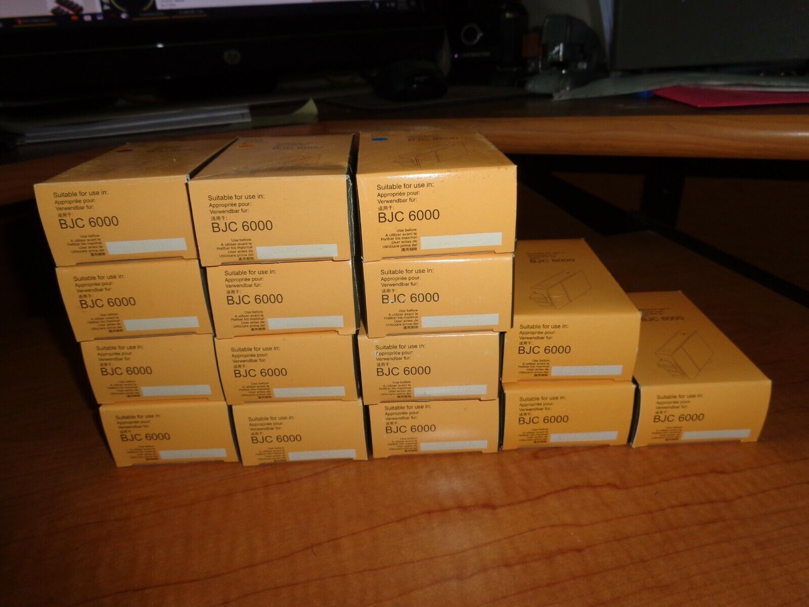 Genuine NEW Canon BJC- 6000 BJ 600  Black, Cyan, Yellow, Magenta, Cyan Lot of 15