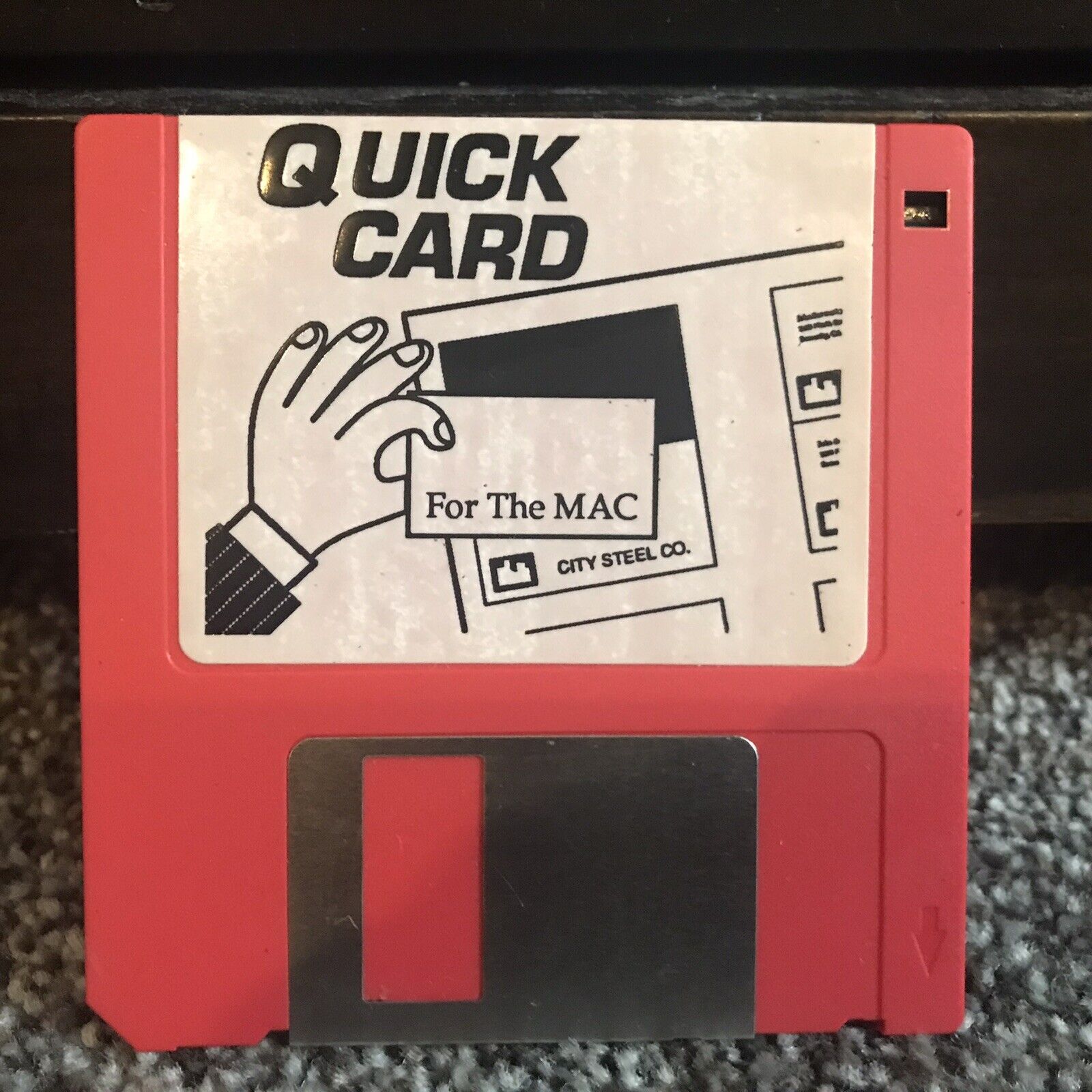 Vintage- Quick Card - Shaffer Software -  Apple Macintosh Mac Disk - 1990