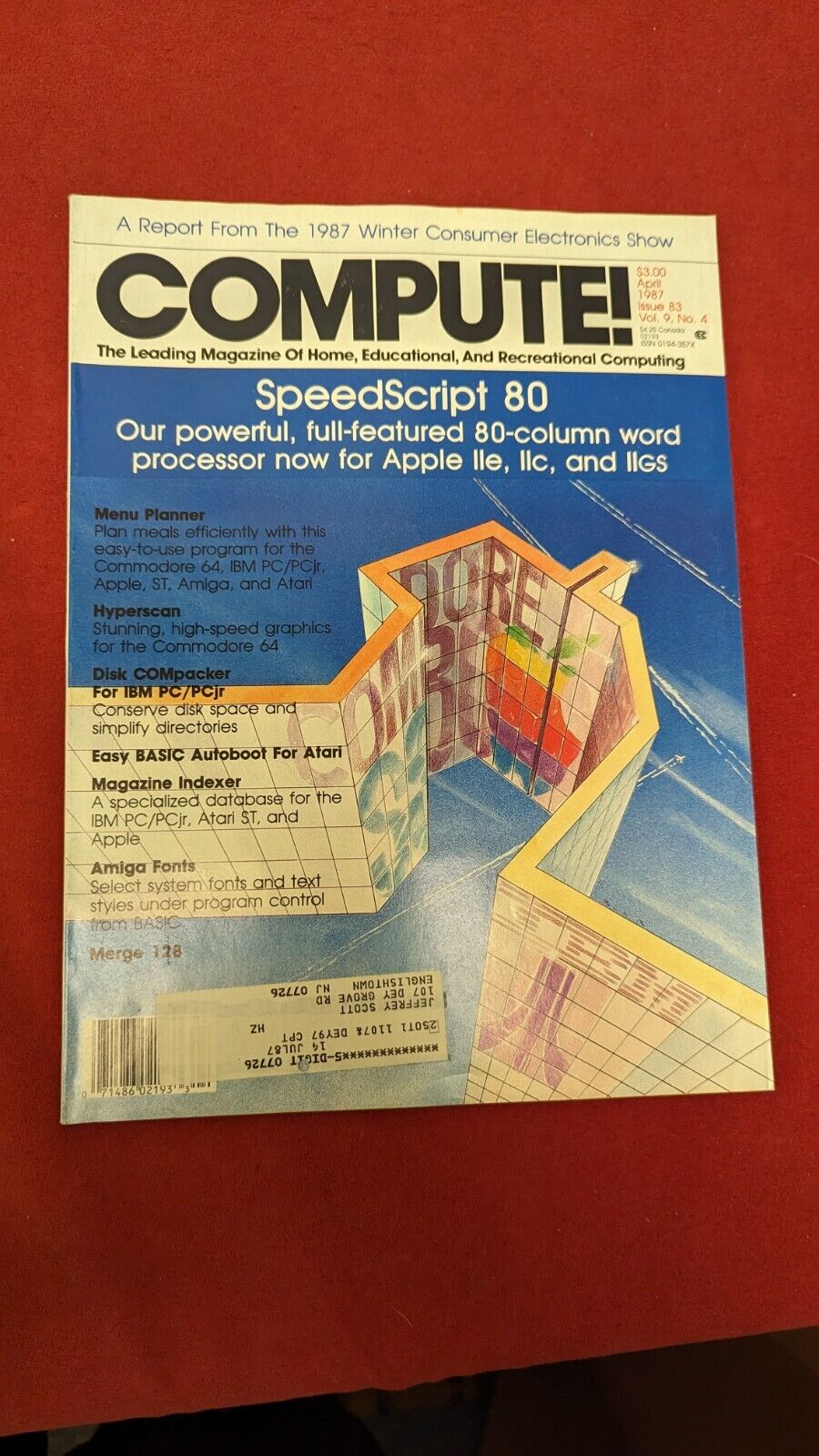 Compute Magazine May 1987 Issue 83 Vol 9 No 4 SpeedSctipt 80