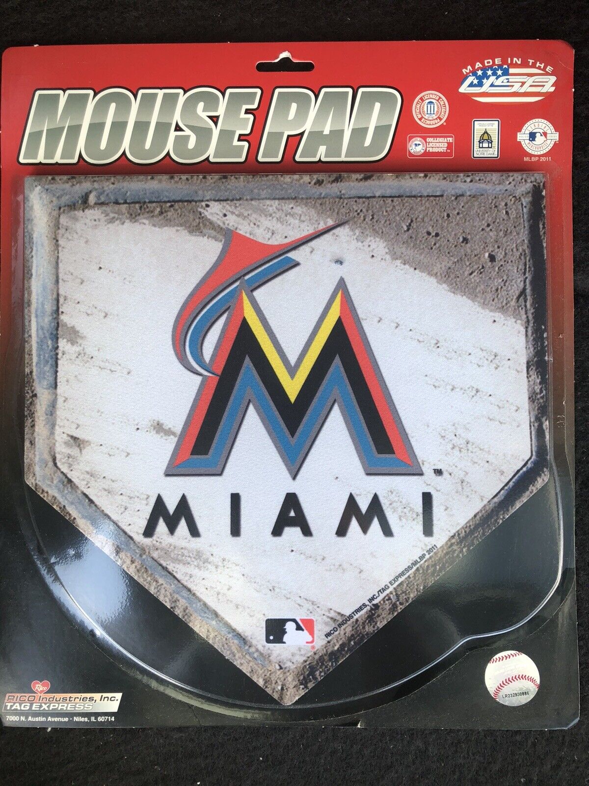 Miami Marlins Homeplate Mousepad