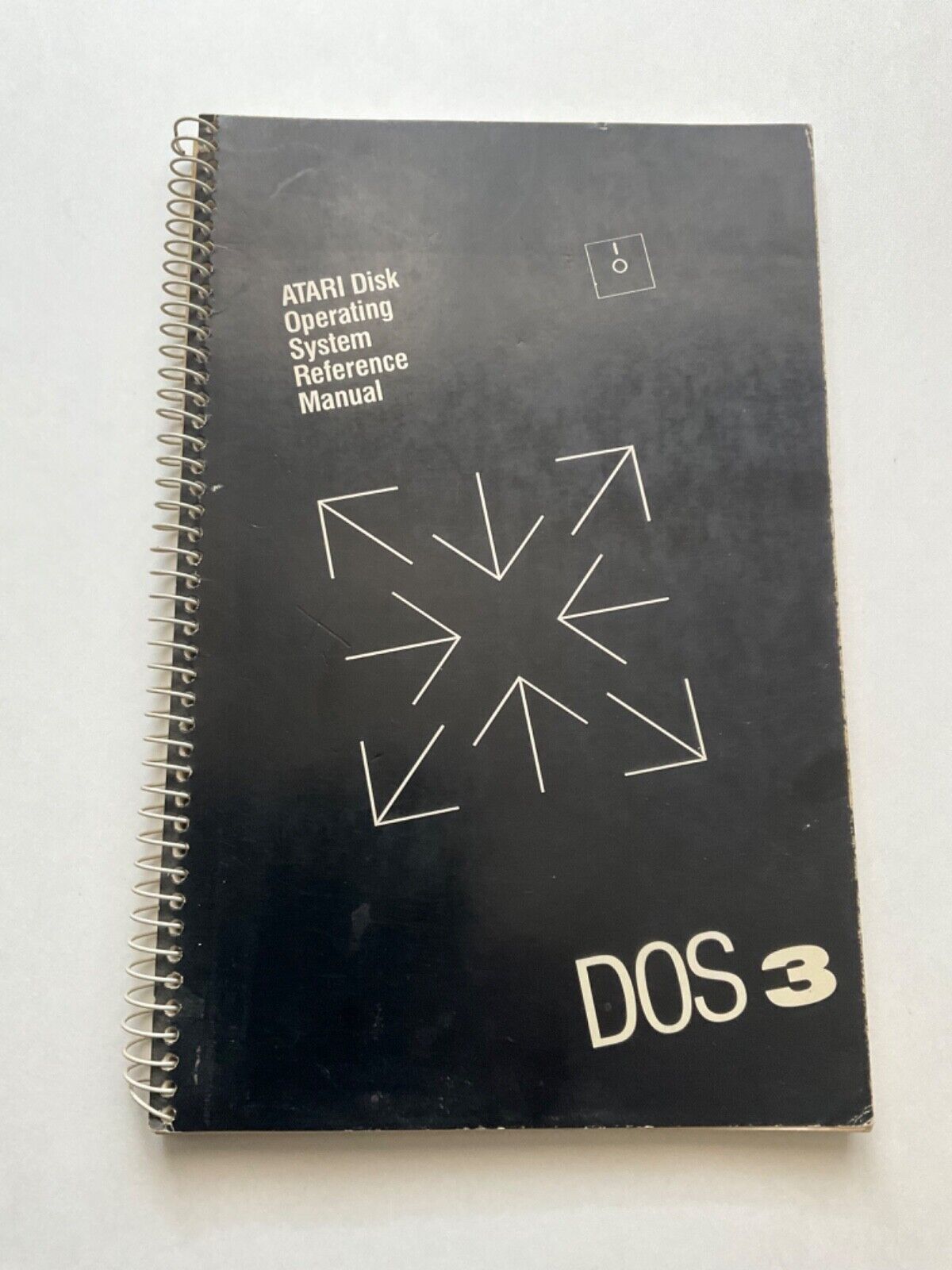 ATARI Disk Operating System Reference Manual DOS 3 Spiral Bound Vintage 1983