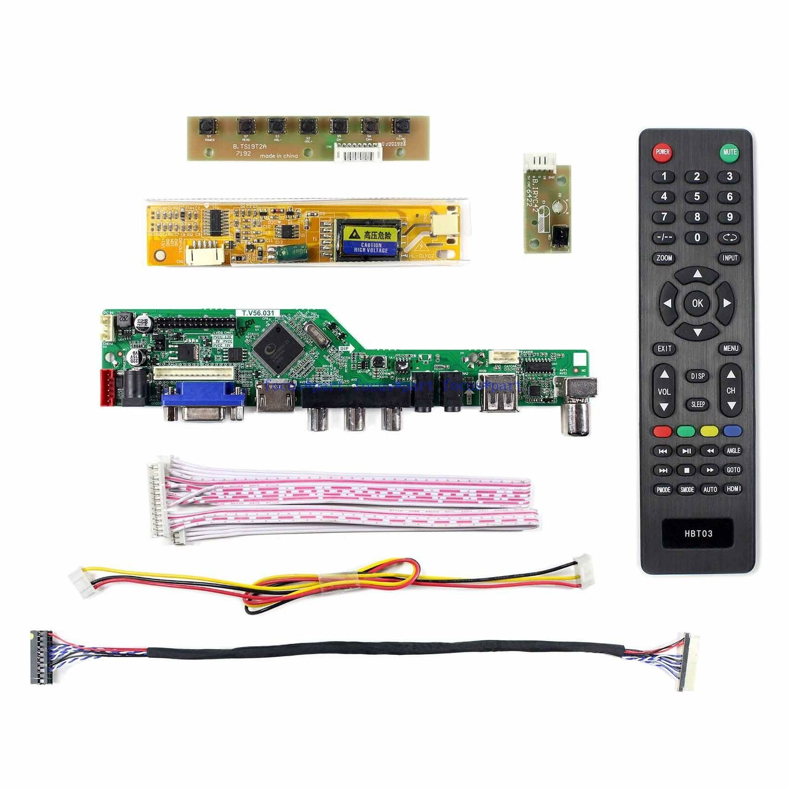 Kit for B170PW06 V.2 TV+HDMI+VGA+USB LCD LED screen Controller Driver Board