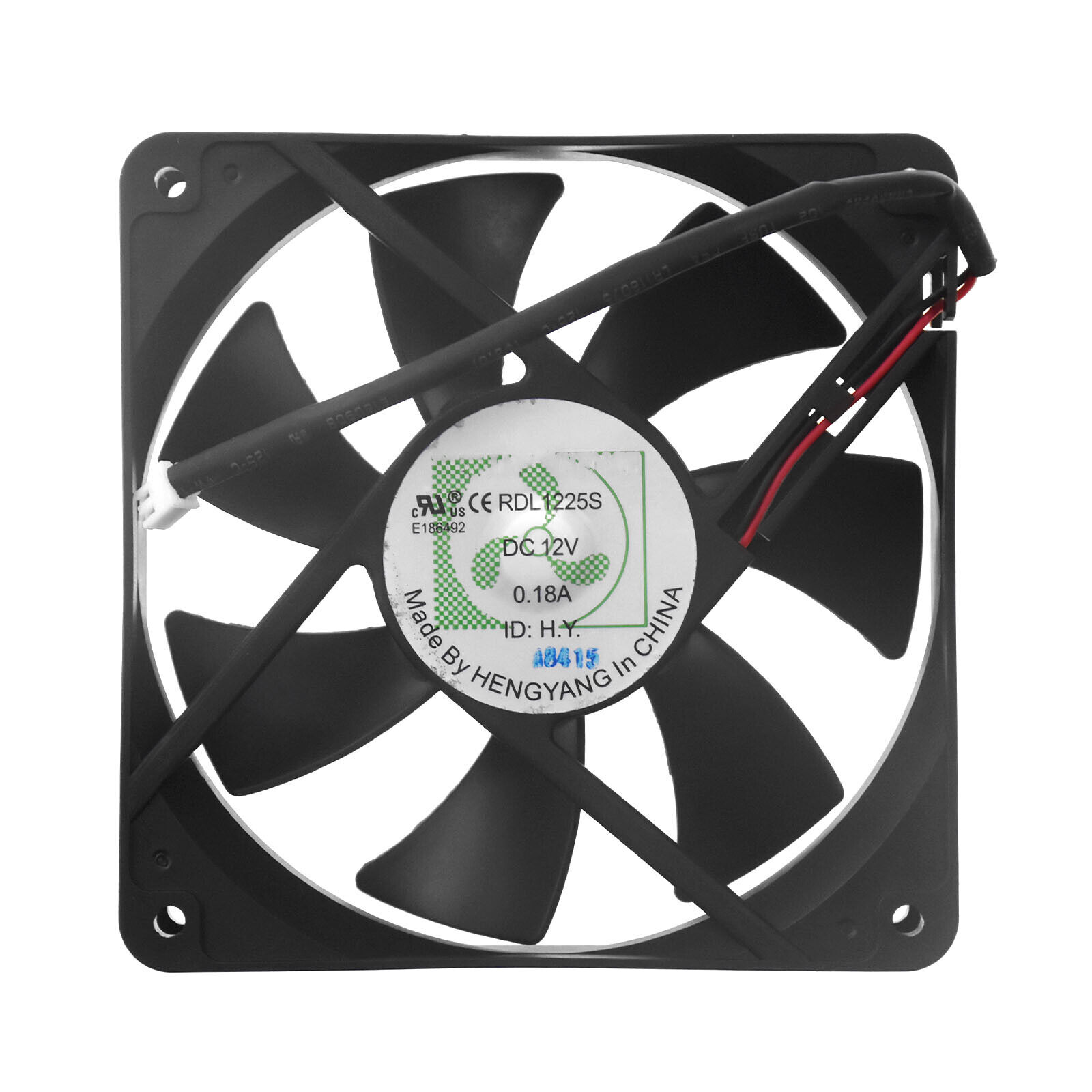 For RUILIAN SCIENCE RDL1225S 12025 12V 0.18A Cooling fan 2pin 120*120*25mm