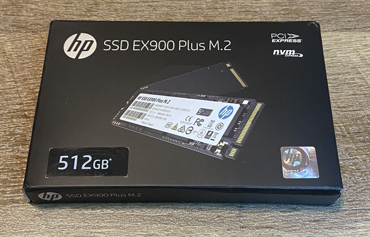 HP EX900 Plus M.2 512GB Gen 3 NVMe 1.3  SSD Internal Drive