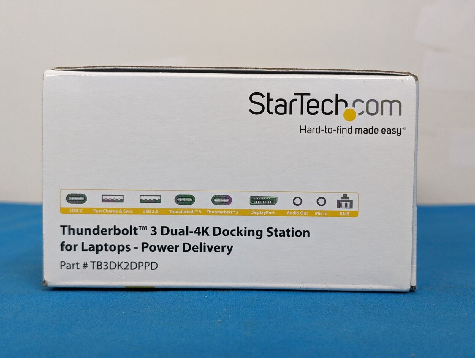 StarTech.COM TB3DK2DPPD Thunderbolt 3 Dock DisplayPort Docking Station +AC